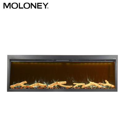 72Inch Built-in LED Multi-color Changable Flame Electric Fireplace Customized Indoor Decoration